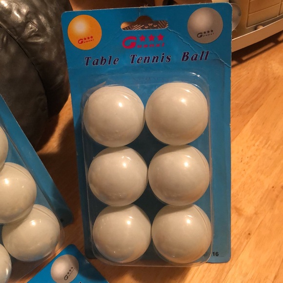 New Guanxi Table Tennis Balls/Ping Pong Balls 6 in pack (5 packs) = 30 balls - Picture 2 of 5